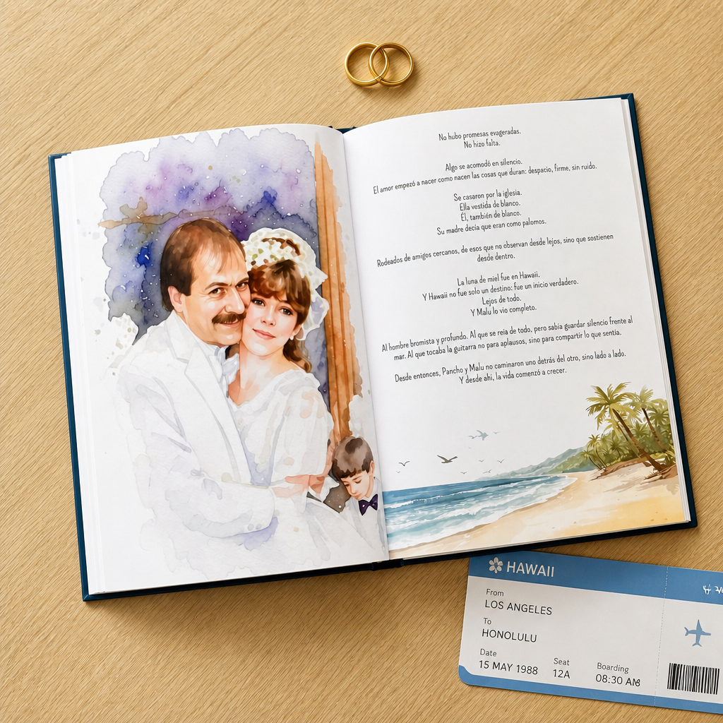Un libro para recordar una vida juntos.